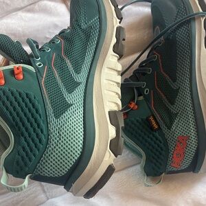 Hoka women’s Teal and Orange hiking Shoes